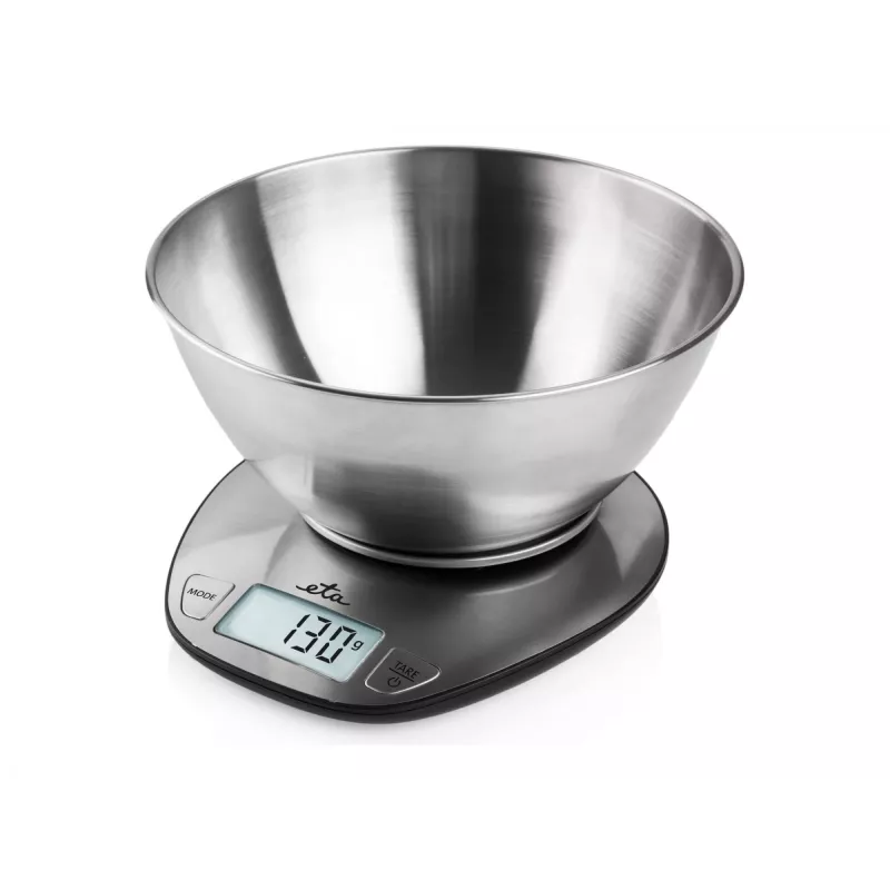 Elektronische Küchenwaage ETA Dori Edelstahl, 5 kg Kapazität, 1 g Genauigkeit