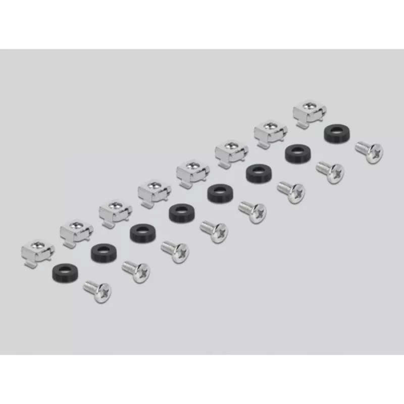 Delock - Rack-Einschub - Schwarz - 1U - 48,3 cm (19 inch)