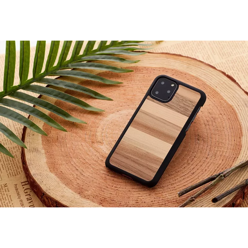 Smartphone-Hülle man and wood für iPhone 11 Pro Max — Schwarz