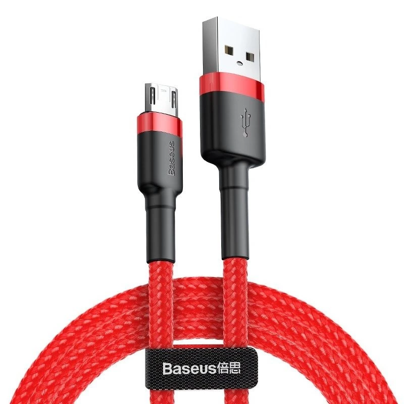 USB-Kabel Baseus CAMKLF-C09 2m USB A auf Micro-USB B Rot