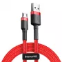 USB-Kabel Baseus CAMKLF-C09 2m USB A auf Micro-USB B Rot