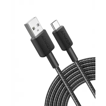 Anker Innovations 322 USB-A auf USB-C Kabel Nylon 1,8M Schwarz - Kabel - Digital/Daten