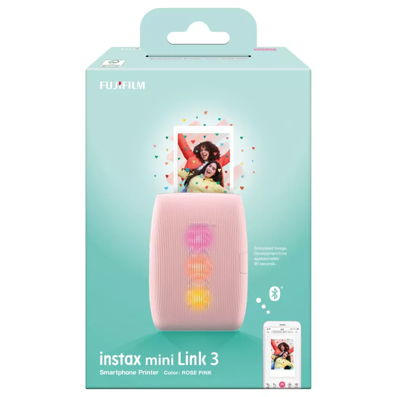 Fotodrucker Fujifilm Instax Mini Link 3 Pink Bluetooth tragbarer Sofortdrucker