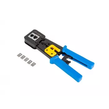 Crimpwerkzeug LANBERG NT-0204 für RJ-45-Stecker, Schwarz/Blau, 272×110,5×30 mm, 140 g