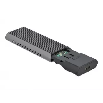 Delock External USB Type-C Combo Enclosure for M.2 NVMe PCIe or SATA SSD - Speichergehäuse - M.2 - M.2 NVMe Card / SATA 10Gb/s - USB 3,2 (Gen 2) (4263