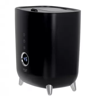 Adler | AD 7972 | Luftbefeuchter | 23 W | Wassertankkapazität 4 L | Geeignet für Räume bis 35 m² | Ultraschall | Befeuchtungsleistung 150-300 ml/h | Schwarz