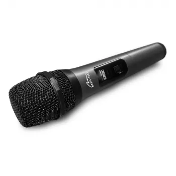Karaoke-Mikrofon MEDIA-TECH MT398 Wireless, USB-C, batteriebetrieben, 20 m Reichweite, schwarz
