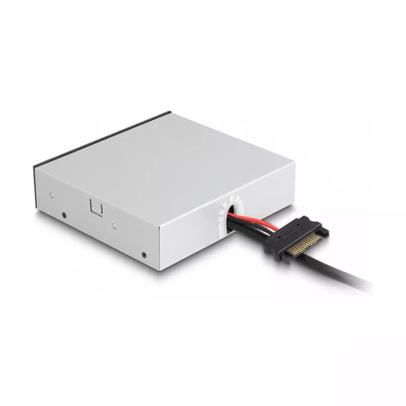 DeLOCK 64208 USB-Pin-Header-Hub 19 Pin 5000 Mbit/s Schwarz Grau