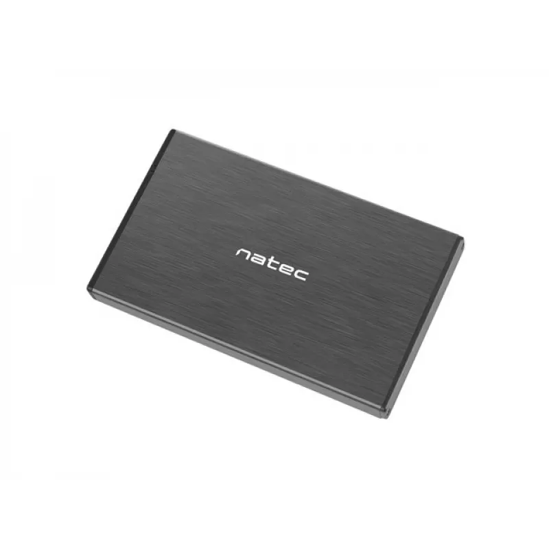 NATEC RHINO GO Gehäuse USB 3.0 für 2,5'' SATA HDD/SSD, schwarz Aluminium