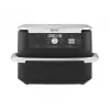 Doppel-10,4-L-Heißluftfritteuse Ninja AF500EU, Standgerät, 2470 W, Schwarz, Edelstahl