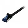 Synergy 21 Patchkabel RJ45, CAT6A 500 MHz, 0,15 m, schwarz, U/FTP, flach, TPE (Superflex), AWG32