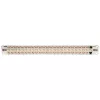 Tripp N254-048-SH-6A 48 Ports 1 HE Rackmontage geschirmtes Cat6a STP Durchgangs-Patchpanel - RJ45 Ethernet - TAA - 10 Gigabit Ethernet - RJ-45 - Cat6a - Silber - Weiß - Rackeinbau