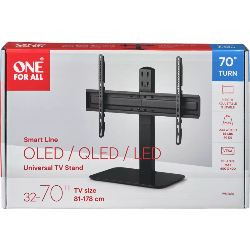 One For All Ultra schlank Line WM 2670 177,8 cm (70) Schwarz (WM2670)