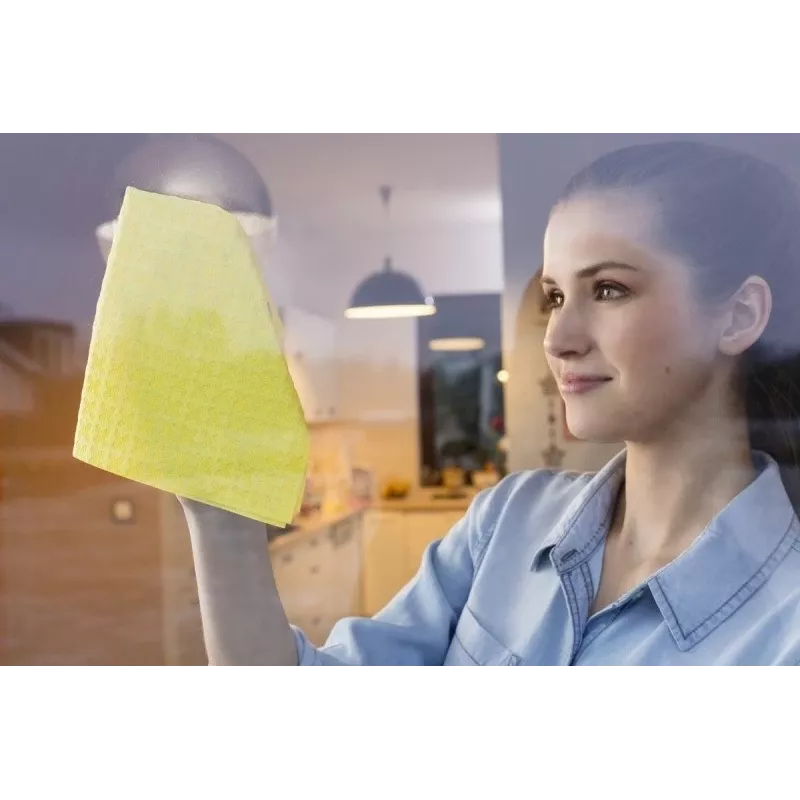 Vileda Actifibre Tuch für Glasreinigung Gelb