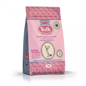 FOLK Schonende Mahlzeit für Kätzchen mit Kaninchen und Lamm - Trockenfutter für Katzen - 7kg