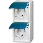 Busch Jaeger 2084-0-0719 Steckdose CEE 7/3 Blau - Weiß (2084-0-0719)