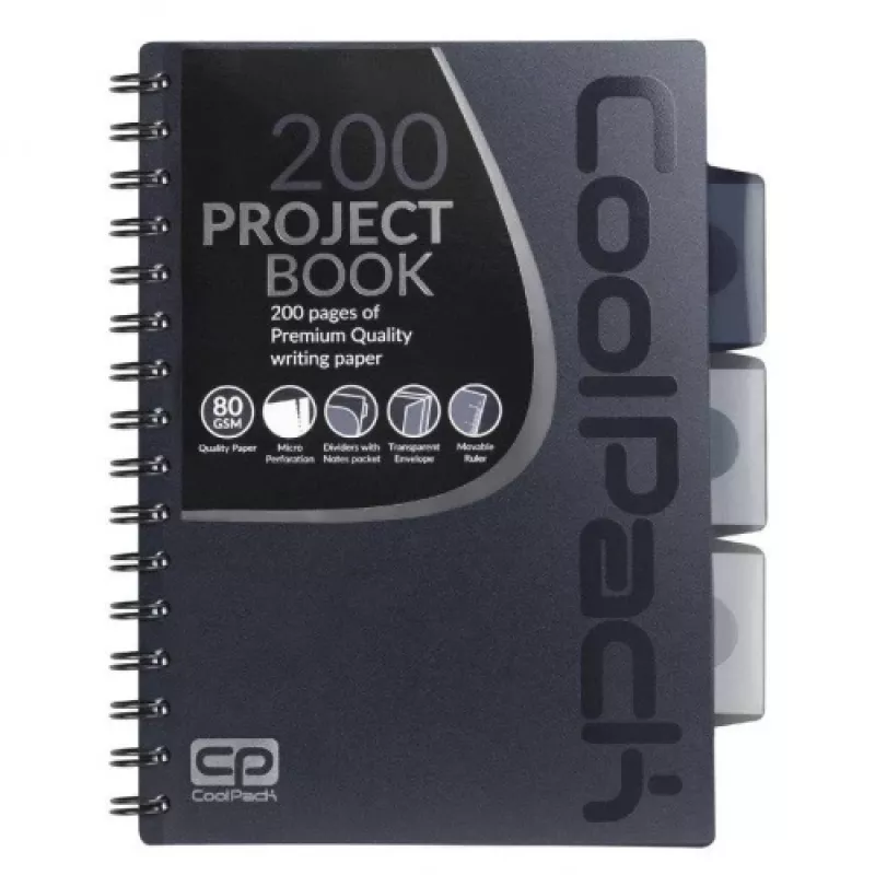 Spiralbuch A5 Coolpack Grau