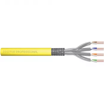 Netzwerkkabel Digitus Cat.7A S/FTP Installationskabel 500 m Gelb