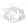Wandmontage-Rack Lanberg WF01-6606-00S 6U Grau 60 kg Kapazität