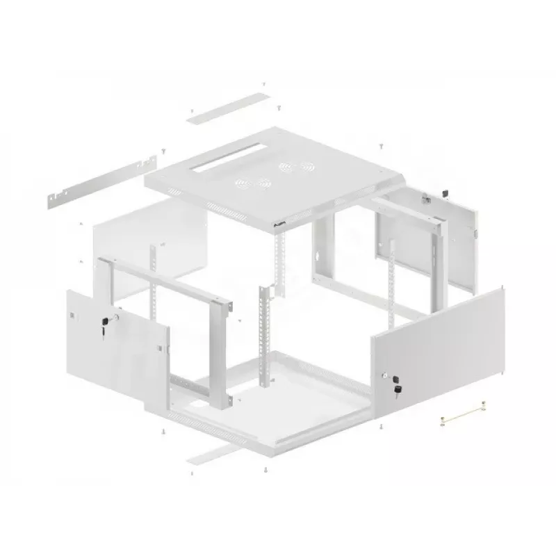 Wandmontage-Rack Lanberg WF01-6606-00S 6U Grau 60 kg Kapazität