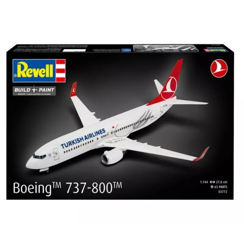 Kunststoff-Modellflugzeug REVELL Boeing 737-800 Turkish Air Maßstab 1:144