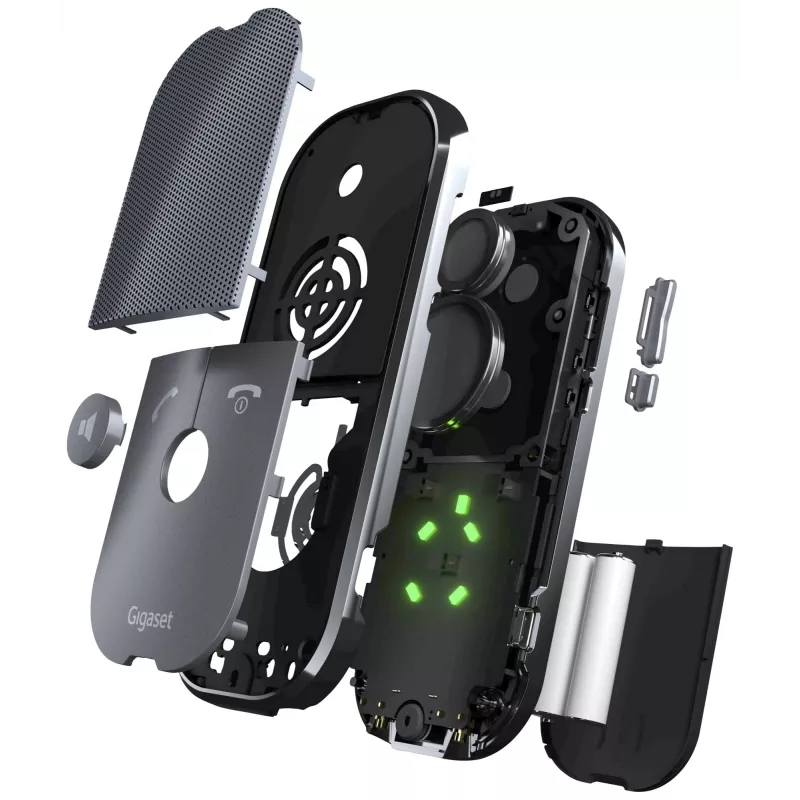 IP-Telefon Gigaset ION Grau — schnurloses Mobilteil, 1 Leitung, NiMH AAA-Akku, Sprechzeit 14 Std., Standby 280 Std.
