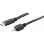 USB-Kabel S/CONN 77145-1.8 USB 2.0 1,8 m USB-C auf Micro-USB B Schwarz