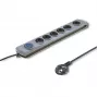 Überspannungsschutz QOLTEC 50199 — 6 Steckdosen, 5 m Kabel