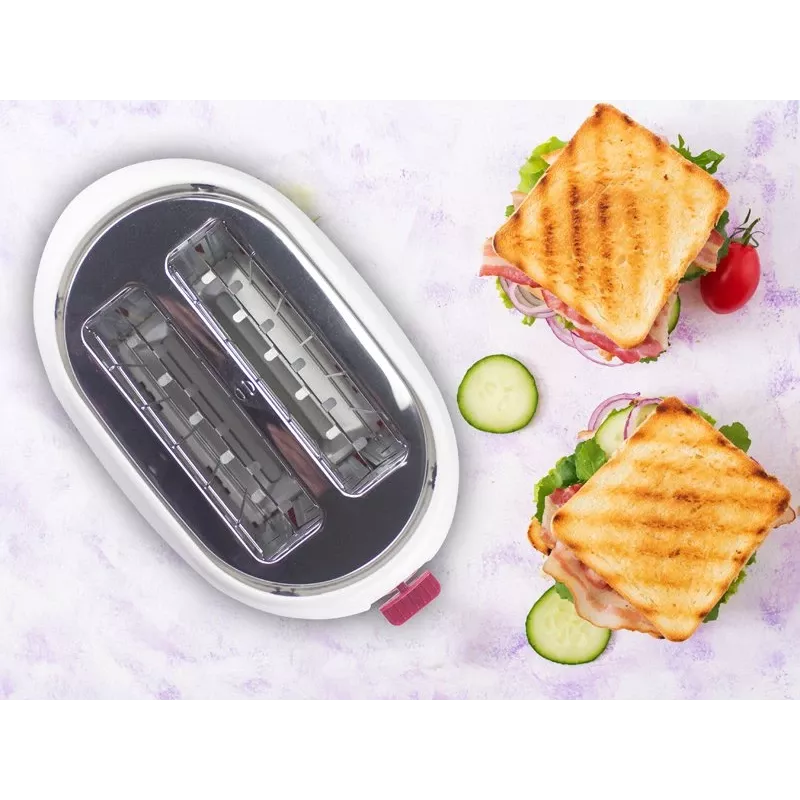 Toaster Beper P101TOS100 2-Scheiben Kompakt-Design, Edelstahlgehäuse, einstellbare Bräunung