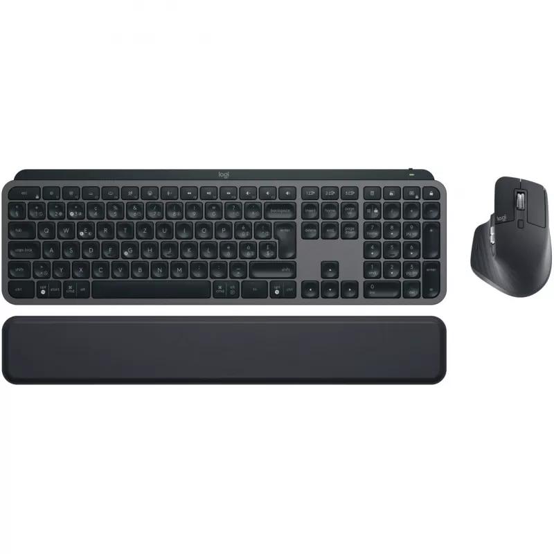 Logitech MX Keys S Combo Tastatur Maus enthalten Büro RF Wireless + Bluetooth QWERTZ Schweizer Graphit