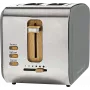 NEDIS N KABT510EGY - Toaster, 2 breite Schlitze, Soft-Touch, Grau (KABT510EGY)