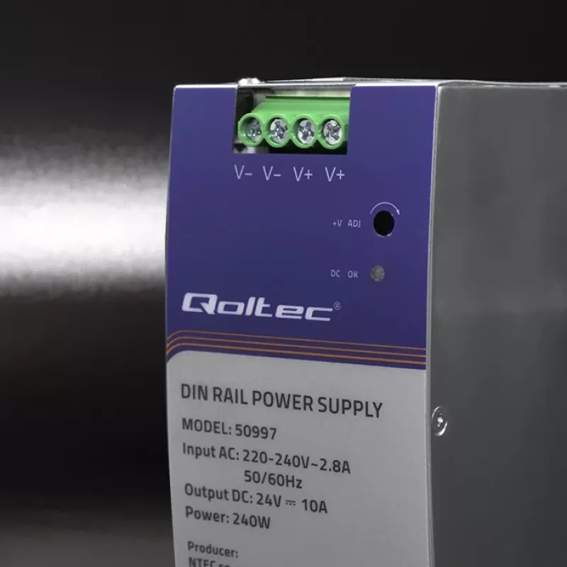 DIN-Schienen-Netzteil QOLTEC 50997 240W 24V 10A