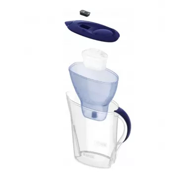 Wasserfilterkanne BRITA Marella 2,4 l mit 3 Pure Performance Kartuschen, Maxtra Pro, blau