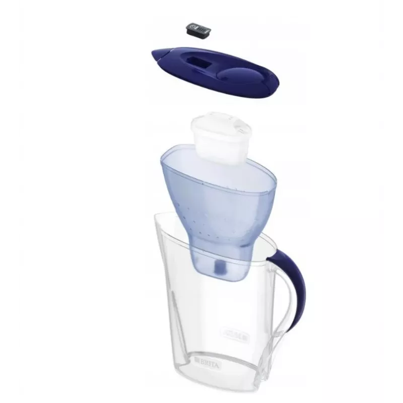 Wasserfilterkanne BRITA Marella 2,4 l mit 3 Pure Performance Kartuschen, Maxtra Pro, blau