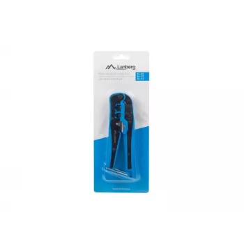 Crimpzange LANBERG NT-0202 für RJ-11-Stecker, max. Kabeldurchmesser 6 mm, schwarz/blau