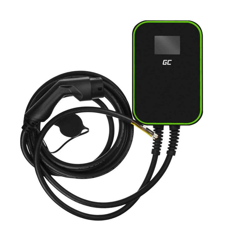 Elektrofahrzeug-Ladestation Grün Cell EV14 22 kW Schwarz Aluminium Wand