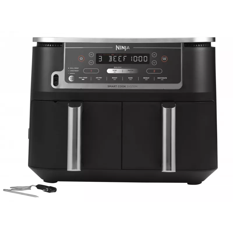 Ninja AF451EU Heißluftfritteuse Single 9,5 L 2470 W Schwarz