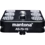 Walimex Mantona Schnellwechselplatte Arca Swiss, 70 mm schwarz (1021463)