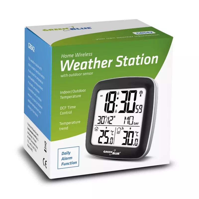 Thermometer Greenblue 60135 Grau Weiß