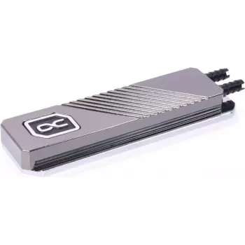 Alphacool 11769 - Wasserkühler - Acetal - Messing - Nickel - Polyvinylchlorid (PVC) - Schwarz - Silber - 1/4 - 60 °C - 0,8 bar (11769)