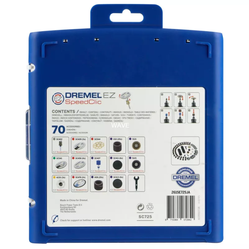 Zubehörset Dremel EZ SpeedClic Mehrzweck-Zubehörset