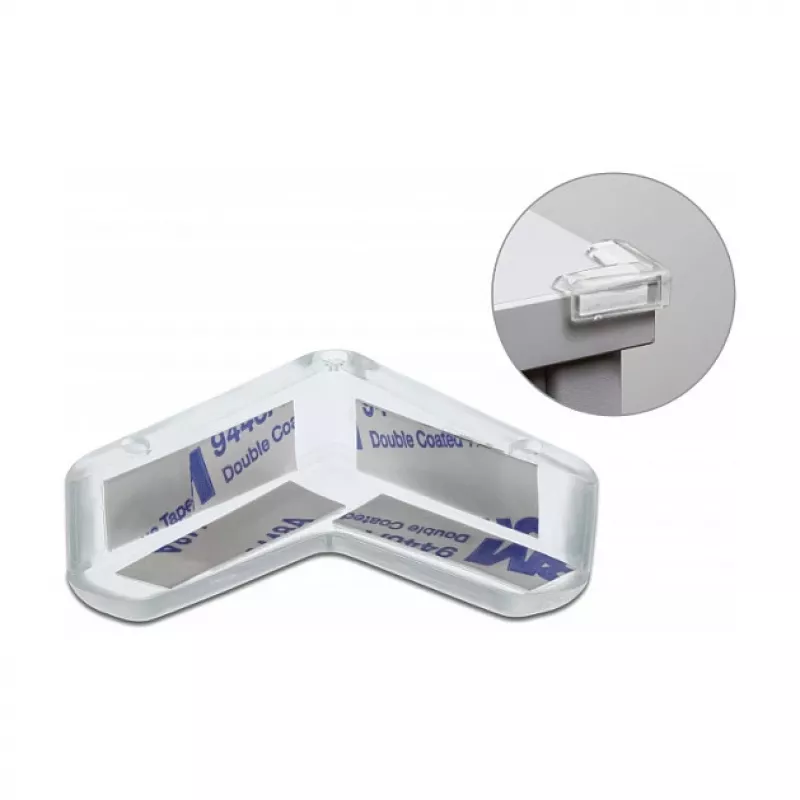 Kantenschutz selbstklebend DeLOCK 40 x 40 x 13 mm transparent