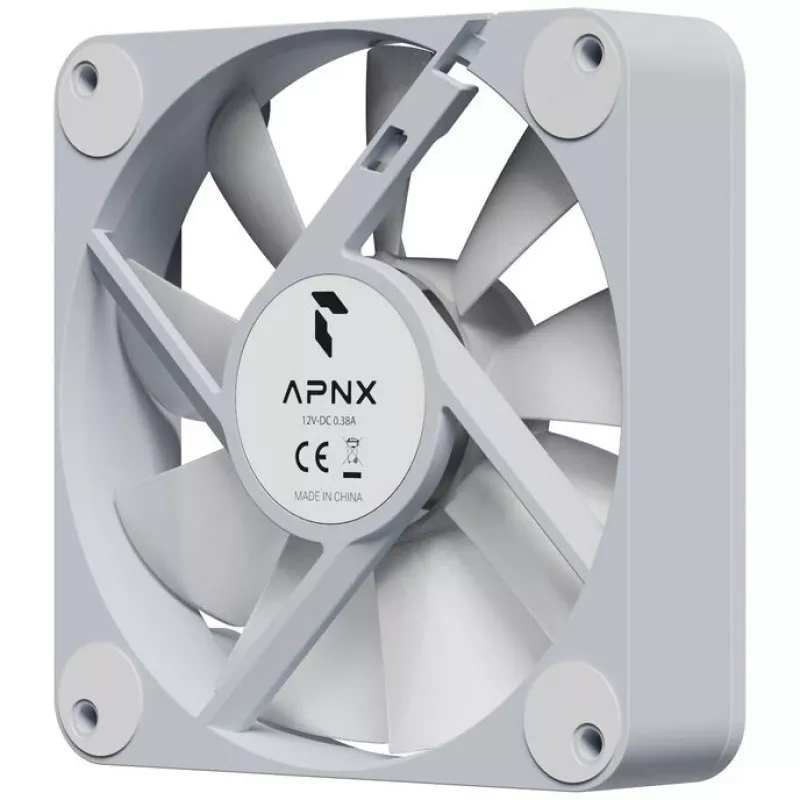 Lüfter APNX FP1-120-R PWM ARGB Weiß 120mm, PWM-Steuerung, ARGB-Beleuchtung