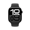 Watch Series 10 GPS 42 mm Jet Black Aluminium Gehäuse mit schwarzem Sportarmband - S/M