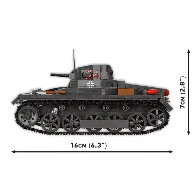Bausatz Cobi Panzer I Ausf. B – 654 Teile, detailliertes Modellbausatz