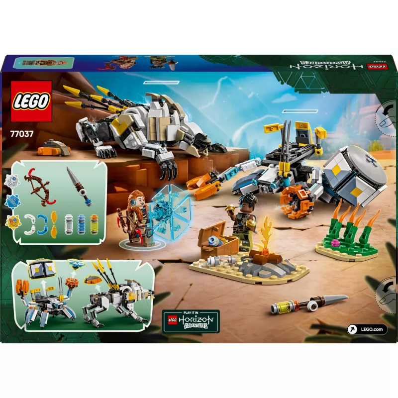 LEGO Set Horizon Adventures 77037 – Aloy und Varl vs. Shell-Walker und Sawtooth, 768 Teile, 2 Minifiguren