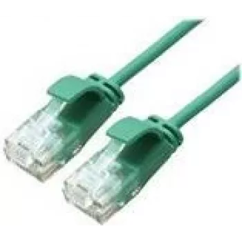 ROLINE GREEN UTP Patchkabel Cat.6A (Klasse EA), LSOH, schlank, Grün, 1 m (21.44.3933)