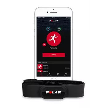 Polar H10 Größe M-XXL - Herzfrequenzmesser für Mobiltelefon, GPS-Uhr, Aktivitätstracker - Schwarz (92075957)