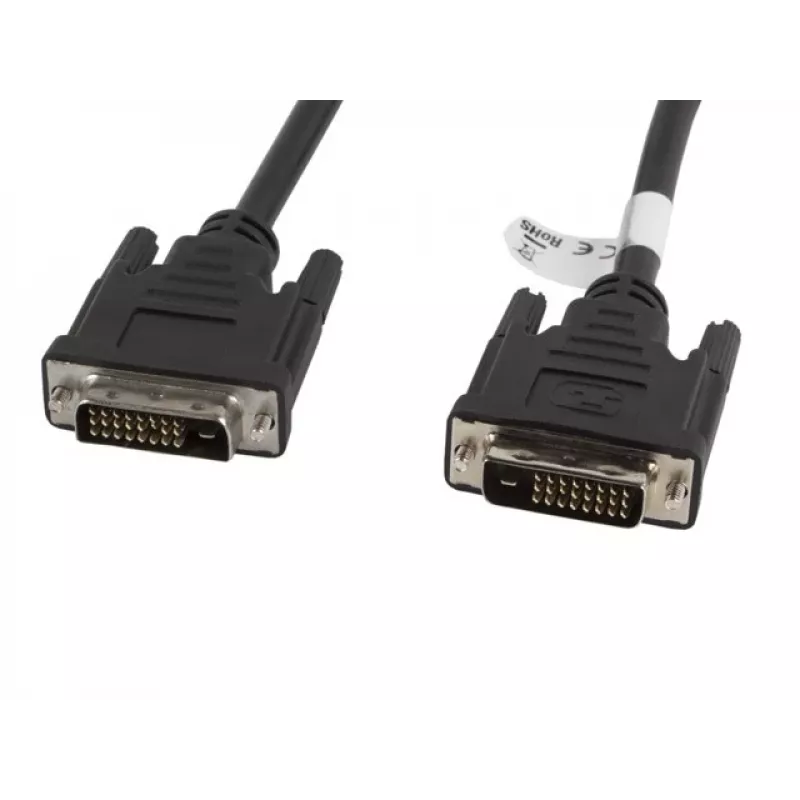 DVI-Kabel Lanberg CA-DVID-10CC-0018-BK 1,8 m Schwarz