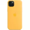 Silikonhülle Cover Apple iPhone 15 Plus MagSafe Orange